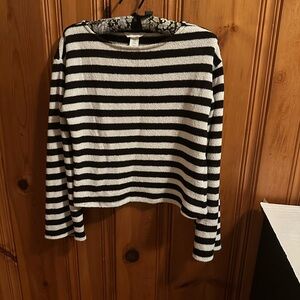 H&M Monochrome Striped Top